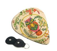 Owl Beliefs Set Of 6 Guitar Plectrums For Acoustic Guitar, Electric Guitar, Bass, Ukulele - Thin, Medium And Thick.