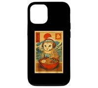 Owl Bird Gaming Ramen Japanese Ukiyo-e Great Wave Retro Art Case for iPhone 12/12 Pro