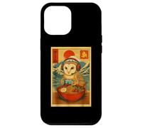Owl Bird Gaming Ramen Japanese Ukiyo-e Great Wave Retro Art Case for iPhone 12 Pro Max