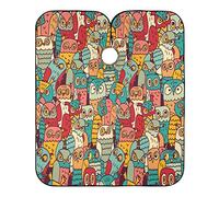 Owl Bird Hair Cutting Gown Easy Clean Haircut Capes Waterproof Hairdressing Apron For Barbers Barbershop Home 140X168Cm