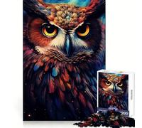 Owl Bird Hard Jigsaw Puzzle for Adults 1000 Pieces Memory Lift Easy Leisure Image Assembly Artistic Gift (38x52cm)