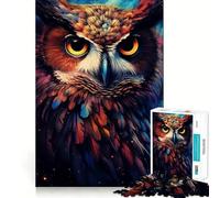 Owl Bird Hard Jigsaw Puzzle for Adults 1000 Pieces Solid Logic Toy Simple Fun Precision Cut (38x26cm)