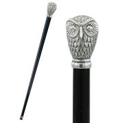 Owl bird walking stick | Handmade CAVAGNINI Walking Stick Made in Italy, Elegant Personalized Cane for Elderly Dandy Man Woman Vintage, Perfect for Ceremony