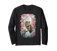 Owl Bird Wisdom Night Hunter Flying Silent Long Sleeve T-Shirt