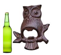 Owl Bottle Opener - Vintage Cast Iron Bottle Tool | Wall Mount Bottles Opener Design | Owl Cast Iron Openers for Bar, Kitchen, Man Cave, Or Rustic Decor