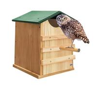 Owl Boxes 35.5x25.4cm Waterproof Wildlife Habitat with Bird Stand