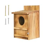 Owl Boxes for Outside 36.8x22.8cm Waterproof Animal Habitat with Bird Perch