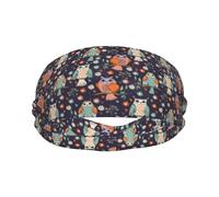 Owl Branch Fall Flower Funny Sports Sweatband Head Bands for Women Men Sweat-Absorbing Headbands Suitable for Running Yoga Fitness Football Exercise