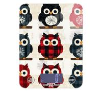 Owl Buffalo Plaid Snowflakes Christmas Easy Clean small kitchen scales for food 11lb/0.18oz, 5kg/5g scales digital weight grams with 4 unit for Dieting Spices Spices (Batteries not