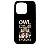 Owl By Nature Night By Choice Owl Nocturnal Nature Case for iPhone 15 Pro