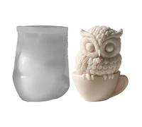 Owl Candle Mould - 3D Bird Wax Mould, Silicone Animal Mould | Owl Craft Candle Soap Dessert Molds For DIY Projects, Home Decorations, Making