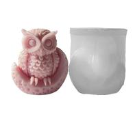 Owl Candle Mould | Owl Silicone Candle - Home Decorate Moulds Candles, Aromatherapy Candles, Rejuvenation, Fondant Cake, Soap, Chocolate, DIY Taper Making Moulds