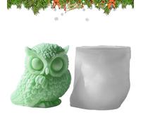 Owl Candle Mould | Owl Silicone Candle - Home Decorate Moulds Candles, Aromatherapy Candles, Rejuvenation, Fondant Cake, Soap, Chocolate, DIY Taper Making Moulds