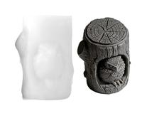 Owl Candle Silicone Mold, Realistic Non-Stick Design, Owl Shape Mold with Easy Release, Crafting with Compact Layout, Heat Resistant Metal Grid, DIY Tool for Concrete Clay Epoxy Resin Candle