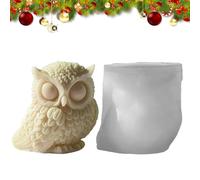 Owl Candlestick | 3D Owl Silicone Shape Reusable - Creative Craft Mold, Plaster, Soap, Resin | Cute for Beginners, Home Decorations, Gifts, Hobby, DIY -