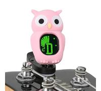 Owl Cartoon Tuner - Silicone Clip on Halftone Instrument Pitch Tool LCD Display Professional Bass Ukulele Violin Accessories | Fast, Accurate Music Practice Device