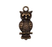 Owl Charms For Diy Jewelry Starter Kits, 30x12mm, Antique Bronze Color, 10 Pieces