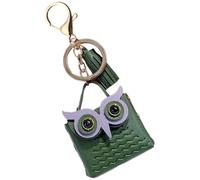 Owl Coin Purse - With 7cm Leather Coin Purse Multifunctional Mini Leather Case Cute Animal Accessory | Stylish Small Backpack Bag adul, green, Please refer to the description