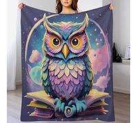 Owl Comfort Fur Throw Blanket - Soft, Warm, Cozy, Luxury, Fluffy Blankets for Couch And Bed - Throws for Sofa for Kids Teen Young Boys Girls, (150×200cm)