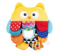 Owl Crinkle Stuffed Animal, With Multi-Sensory Texture Fabric, Lightweight Plush Toy Size, Sensory Development Play Doll, Interactive Soft Animal Toy, Comfort Learning Companion, For Boys Girls