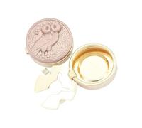 Owl Cufflinks Round Beaded Face Zinc Alloy Toggle Back Accessory for Styling Dress Shirts Evening Attire Owl Cufflink Cuff Accessory Dress Shirt Jewelry Round Relief Shirt Accent Toggle Back