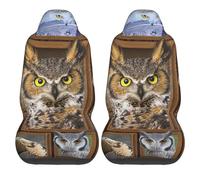 Owl Cute Owls Car Seat Covers,Universal Auto Front Seats Protector Fits for Cars,SUV Sedan,Truck