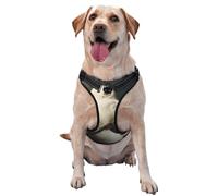 Owl Dark And Gloomy No Pull Dog Harness Adjustable Reflective Oxford Easy Control Medium Large Dog Harness