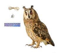 Owl Decoy Sculpture to Protect Gardens from Birds, Stylish and Functional Design (A)