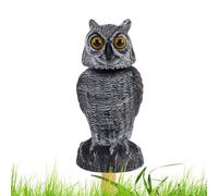 Owl Decoy Statue To Scare Birds Away, Bird Scarers For Garden, Fake Owl Pigeon Deterr With 360° Rotating Head, Natural Bird Deterring Devices For Outdoor, Yard, Garden Protectors