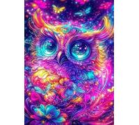 Owl Diamond Art Dream Diamond Painting Kits for Adults Beginner 5D DIY Full Square Drill Cross Stitch Kits for Adults Arts and Crafts for Bedroom Decor, Room Decor, Gifts 100 * 135CM -bby2507972UHF