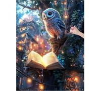 Owl Diamond Art Dream Diamond Painting Kits for Adults Beginners, 5D DIY Paint by Numbers for Adults, Square Drill Dimond Painting with Full Accessories for Room Decor, Gifts for Women 32x44 inch J-69