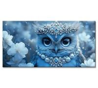 Owl Diamond Art Kits Adults, 5D Animal Diamond Painting Kit with Accessories, DIY Full Drill Crystal Art Cross Stitch Embroidery Pictures, Gem Arts and Crafts for Kids Decor Gifts 60x120cm y-2400