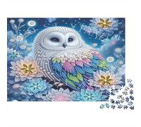 Owl Diamond Art Puzzles for Adults 1000 Pieces in Vibrant Colours Favourites Jigsaw As A Logic Skill Puzzle for Beautiful Decoration Puzzle 38x26cm/1000pcs