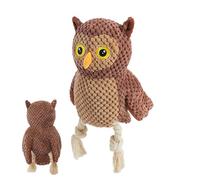 Owl Dog Chew Toy | Soft Puppy Toys,Dogs Owl Toys Puppy Squeaky Toy for Aggressive Chewers Puppy Medium Large Dogs