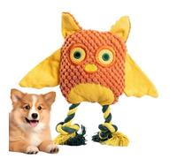 Owl Dog Toy with Squeaker, Plush Owl Dog Toy | Hard Plush Puppy Toy, Puppy Training Tools, Cute Teeth Chewing Player Devices