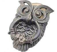 Owl Door Knocker Cast Iron Front Door Gate Knocker with Screws for Barn Garden and Wooden Doors - Decorative Hardware