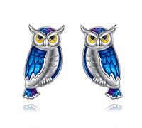 Owl Earrings Sterling Silver Cute Animal Stud Earrings Jewellery Gifts for Women Girls