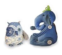 Owl & Elephant Soft Toy Sewing Patterns Bundle with Photo Tutorial