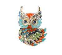 Owl Enamel Brooch Pin - Woodland Animal Lapel Pin Badge - Vintage Small Owl Brooch for Owl Lovers UK