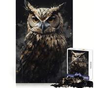 Owl Enchanted Isle Jigsaw Puzzles1000 Pieces Mind Skill Toy Soothing Play Precision Cut Art Collection Piece (38x26cm)