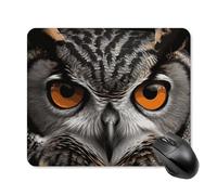 Owl Eyes Mouse Pad 25 * 30cm - Non-Slip Rubber Base Mouse Mat Portable Square Desk Mat for Office, Laptop, Travel, Wireless Mice Mats - Waterproof & Durable Design