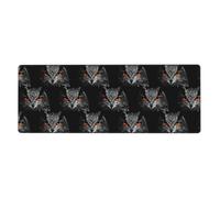 Owl Eyes Washable Keyboard Mat Oversized Desk Pad for Easy Cleaning and Enhanced Workspace