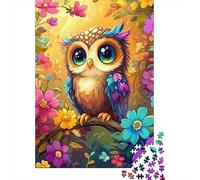 Owl Floral 1000 Piece Jigsaw Puzzle Jigsaw Puzzle for Adults Paper Puzzle Game for Family Mindfulness Home Decor 52x38cm/1000pcs