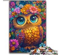 Owl Flowers JigsawPuzzle 2000 Pieces for Adults, Challenging Game Toys Every Piece Is Unique - Challenging Family Fun Game (70x100cm)