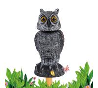 Owl for Bird Control - Owl to Scare Away Birds | 360° Rotating Head Weatherproof Falcon Control Device Collectible Figures for Garden Yard Patio Owl to Birds Decorative Statue Garden -