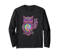 Owl Forest Animal Colorful Peace Long Sleeve T-Shirt