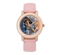 Owl Forests Mountains River Sunset Cute Watches for Women Fashion Paint Adjustable Wrist Watch Work Workout