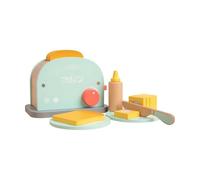 Owl & Fox Wooden Toaster Set, Pretend Play Breakfast Toaster Set with Accessories, Play Food, Kitchen Roleplay, For Ages 3+, Traditional Wooden Toys