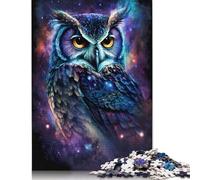 Owl Galaxy Jigsaw Puzzles 500 Pieces Puzzle Adults Game Jigsaw Toys Teenagers Jigsaw Gifts Wall Decoration 500pcs (52x38cm)