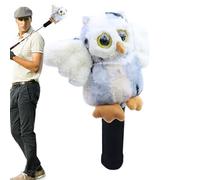 Owl Golf Headcover - Soft Fleece Cushion, 12.6x3.9in Plush Driver Protector, Reliable Stylish Present | Funny Golf Accessories Club Guard for Men Drivers Fairway Woods Storage Gift Enthusiasts